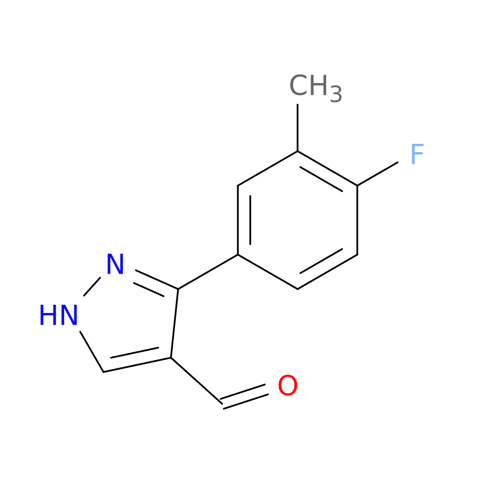 3-(4-fluoro-3-methylphenyl)-1H-pyrazole-4-carbaldehyde