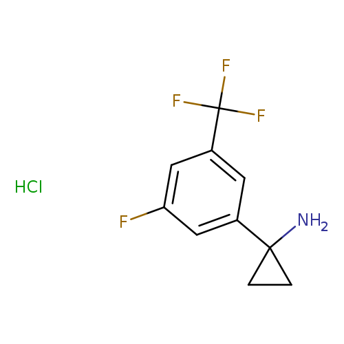 1-[3-fluoro-5-(trifluoromethyl)phenyl]cyclopropan-1-amine hydrochloride