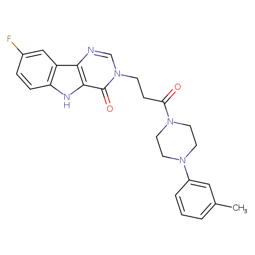 8-fluoro-3-{3-[4-(3-methylphenyl)piperazin-1-yl]-3-oxopropyl}-3H,4H,5H-pyrimido[5,4-b]indol-4-one