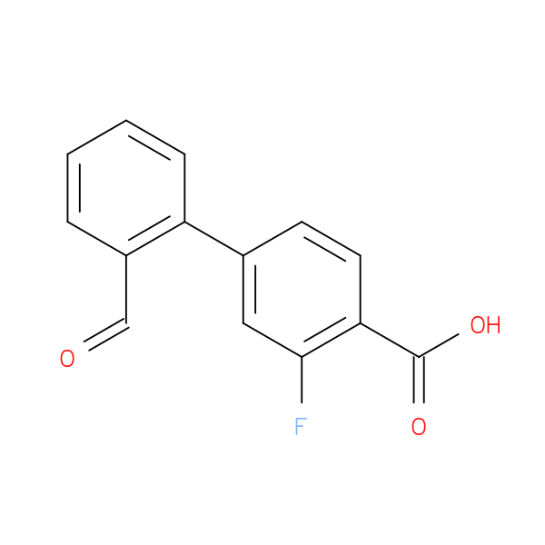 2-Fluoro-4-(2-formylphenyl)benzoic acid