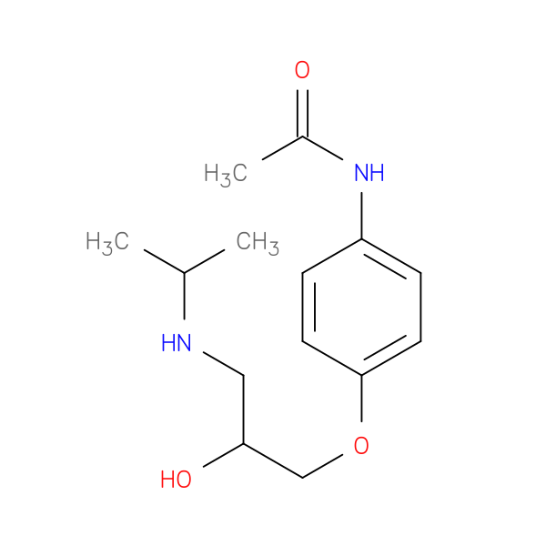 Acetamide, N-[4-[2-hydroxy-3-[(1-methylethyl)amino]propoxy]phenyl]-