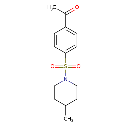 1-{4-[(4-methylpiperidin-1-yl)sulfonyl]phenyl}ethan-1-one