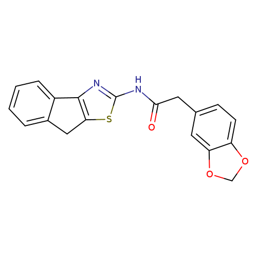 2-(2H-1,3-benzodioxol-5-yl)-N-{8H-indeno[1,2-d][1,3]thiazol-2-yl}acetamide