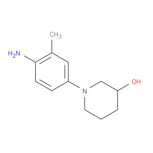1-(4-amino-3-methylphenyl)piperidin-3-ol