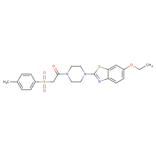 1-[4-(6-ethoxy-1,3-benzothiazol-2-yl)piperazin-1-yl]-2-(4-methylbenzenesulfonyl)ethan-1-one