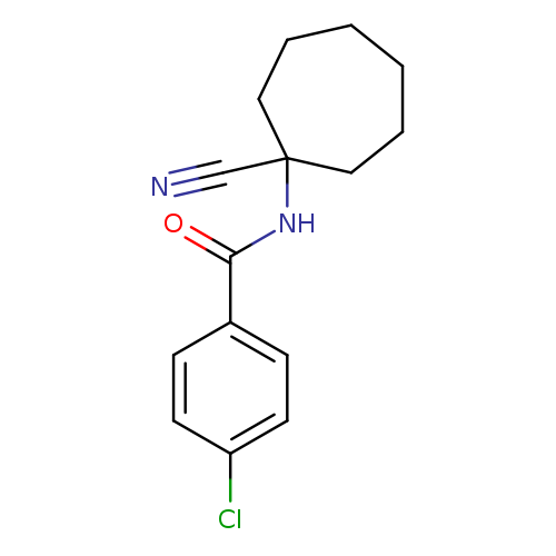 4-CHLORO-N-(1-CYANO-CYCLOHEPTYL)-BENZAMIDE