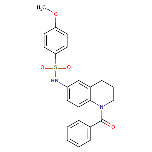 N-(1-benzoyl-1,2,3,4-tetrahydroquinolin-6-yl)-4-methoxybenzene-1-sulfonamide
