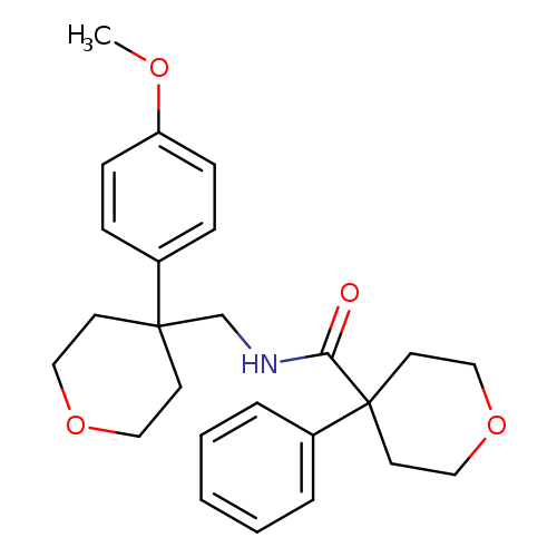 N-{[4-(4-methoxyphenyl)oxan-4-yl]methyl}-4-phenyloxane-4-carboxamide