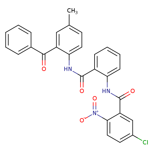 N-{2-[(2-benzoyl-4-methylphenyl)carbamoyl]phenyl}-5-chloro-2-nitrobenzamide