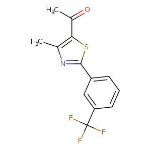 1-{4-methyl-2-[3-(trifluoromethyl)phenyl]-1,3-thiazol-5-yl}ethan-1-one