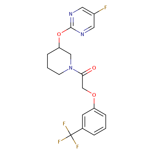 1-{3-[(5-fluoropyrimidin-2-yl)oxy]piperidin-1-yl}-2-[3-(trifluoromethyl)phenoxy]ethan-1-one