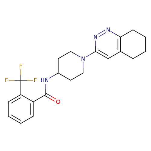 N-[1-(5,6,7,8-tetrahydrocinnolin-3-yl)piperidin-4-yl]-2-(trifluoromethyl)benzamide