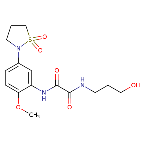 N'-[5-(1,1-dioxo-1lambda6,2-thiazolidin-2-yl)-2-methoxyphenyl]-N-(3-hydroxypropyl)ethanediamide