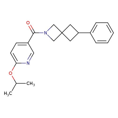 6-phenyl-2-[6-(propan-2-yloxy)pyridine-3-carbonyl]-2-azaspiro[3.3]heptane