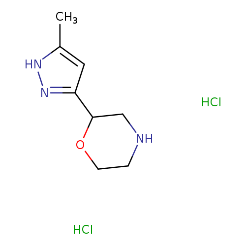 2-(5-methyl-1H-pyrazol-3-yl)morpholine dihydrochloride