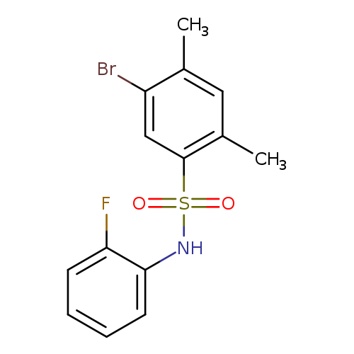 5-bromo-N-(2-fluorophenyl)-2,4-dimethylbenzene-1-sulfonamide