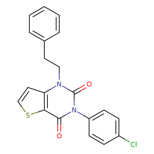3-(4-chlorophenyl)-1-(2-phenylethyl)-1H,2H,3H,4H-thieno[3,2-d]pyrimidine-2,4-dione