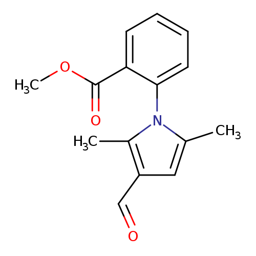 Methyl 2-(3-formyl-2,5-dimethyl-1H-pyrrol-1-yl)benzoate