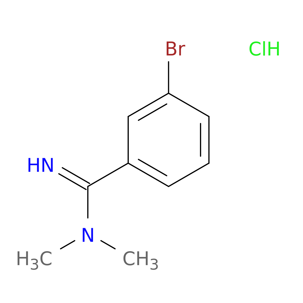 3-bromo-N,N-dimethylbenzene-1-carboximidamide hydrochloride
