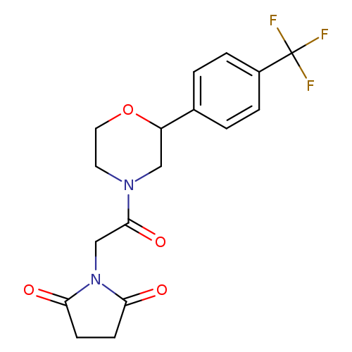 1-(2-oxo-2-{2-[4-(trifluoromethyl)phenyl]morpholin-4-yl}ethyl)pyrrolidine-2,5-dione