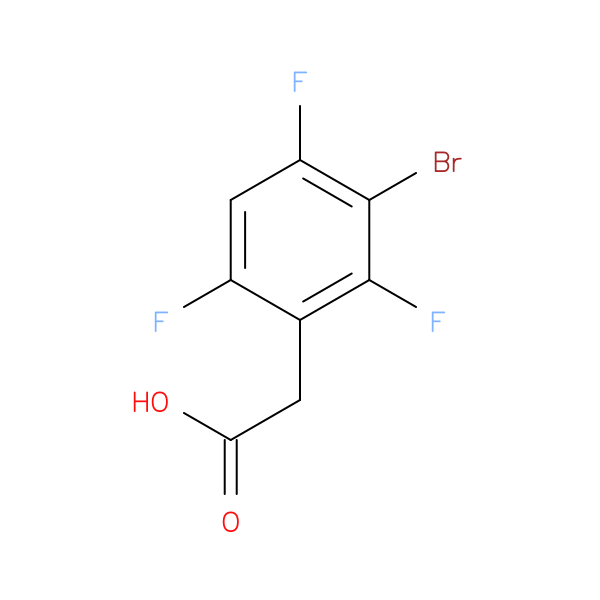 2-(3-bromo-2,4,6-trifluorophenyl)acetic acid