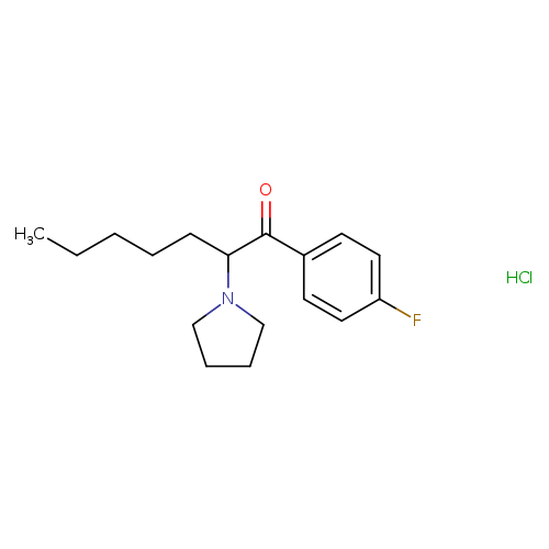 1-(4-fluorophenyl)-2-(pyrrolidin-1-yl)heptan-1-one,monohydrochloride