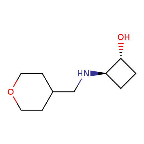 trans-2-{[(oxan-4-yl)methyl]amino}cyclobutan-1-ol
