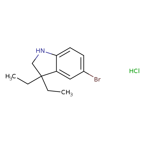 5-Bromo-3,3-diethyl-2,3-dihydro-1h-indole hydrochloride