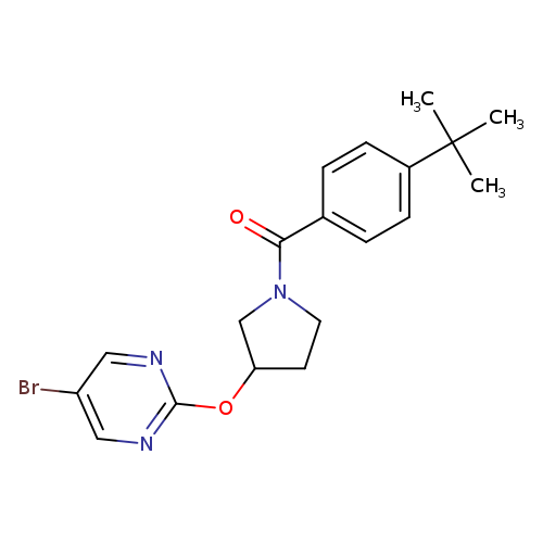 5-bromo-2-{[1-(4-tert-butylbenzoyl)pyrrolidin-3-yl]oxy}pyrimidine
