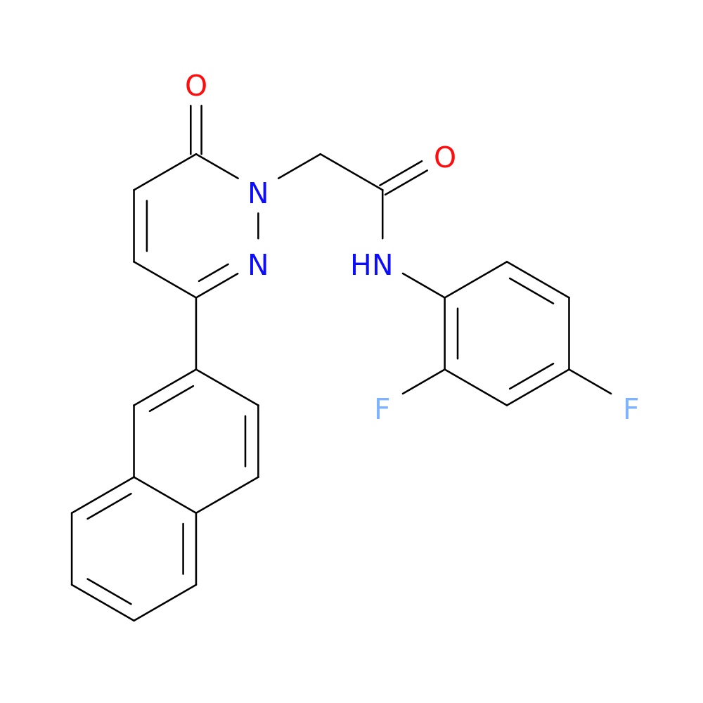 N-(2,4-difluorophenyl)-2-[3-(naphthalen-2-yl)-6-oxo-1,6-dihydropyridazin-1-yl]acetamide