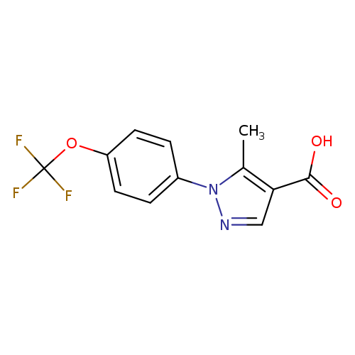 5-methyl-1-(4-(trifluoromethoxy)phenyl)-1H-pyrazole-4-carboxylic acid