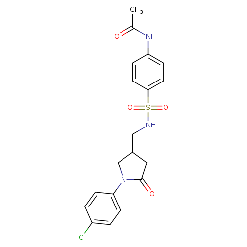 N-[4-({[1-(4-chlorophenyl)-5-oxopyrrolidin-3-yl]methyl}sulfamoyl)phenyl]acetamide