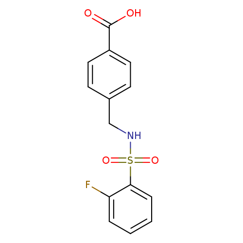 4-(((2-fluorophenyl)sulfonamido)methyl)benzoic acid