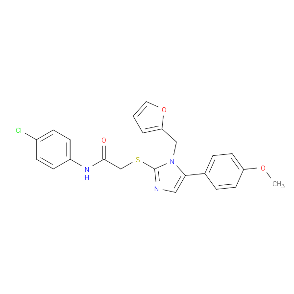 N-(4-chlorophenyl)-2-({1-[(furan-2-yl)methyl]-5-(4-methoxyphenyl)-1H-imidazol-2-yl}sulfanyl)acetamide