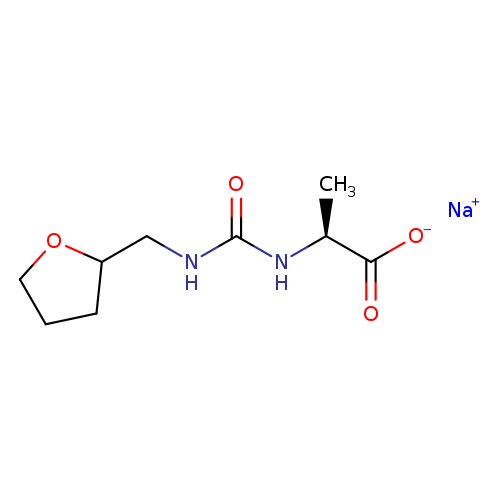 sodium (2S)-2-{[(oxolan-2-ylmethyl)carbamoyl]amino}propanoate