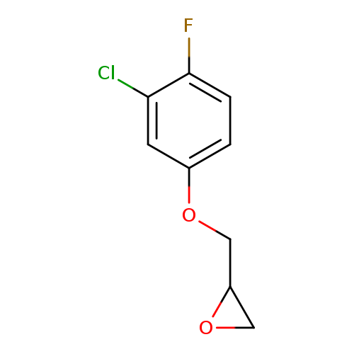 2-[(3-chloro-4-fluorophenoxy)methyl]oxirane