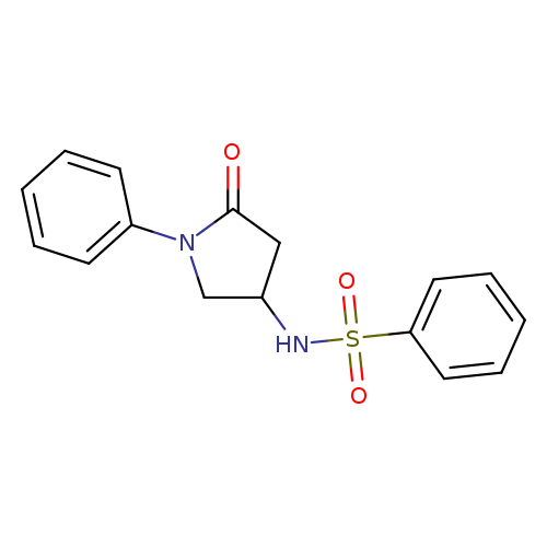 N-(5-oxo-1-phenylpyrrolidin-3-yl)benzenesulfonamide