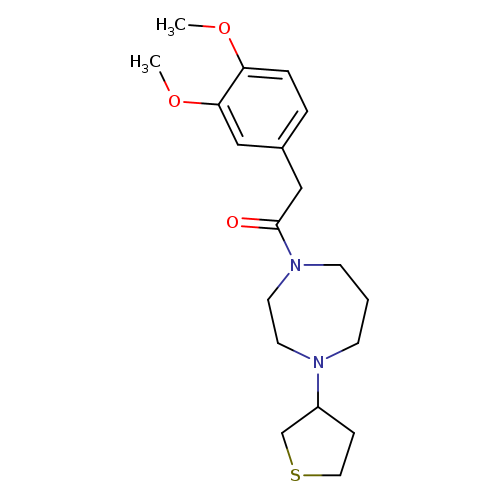 2-(3,4-dimethoxyphenyl)-1-[4-(thiolan-3-yl)-1,4-diazepan-1-yl]ethan-1-one