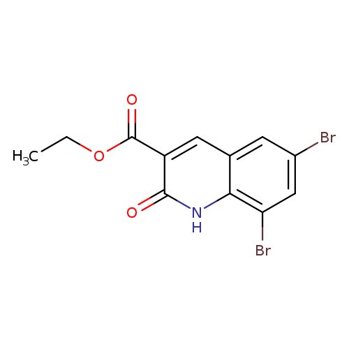 Ethyl 6,8-dibromo-2-oxo-1,2-dihydroquinoline-3-carboxylate