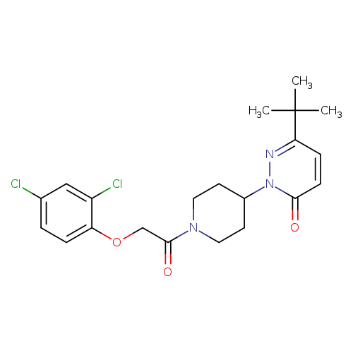6-tert-butyl-2-{1-[2-(2,4-dichlorophenoxy)acetyl]piperidin-4-yl}-2,3-dihydropyridazin-3-one