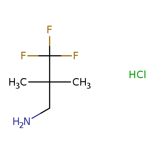 3,3,3-trifluoro-2,2-dimethylpropan-1-amine hydrochloride
