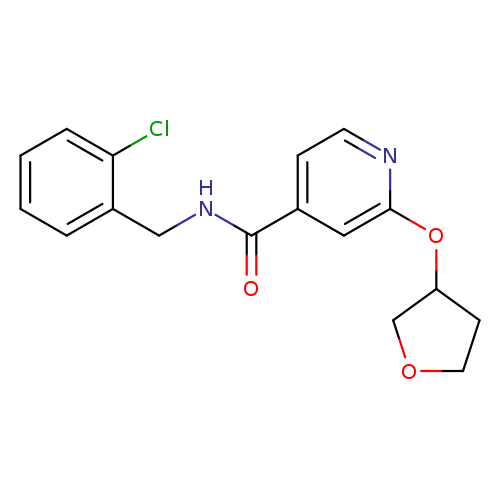 N-[(2-chlorophenyl)methyl]-2-(oxolan-3-yloxy)pyridine-4-carboxamide