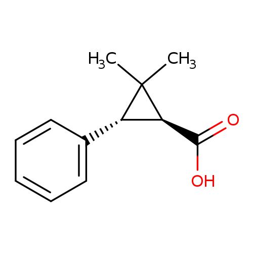 Cyclopropanecarboxylic acid, 2,2-dimethyl-3-phenyl-, trans-