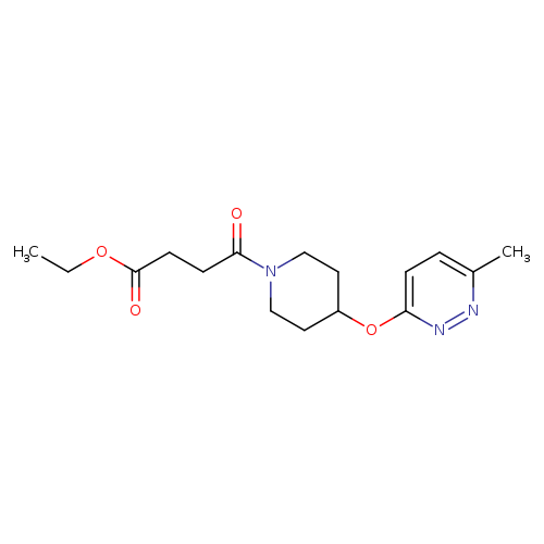 ethyl 4-{4-[(6-methylpyridazin-3-yl)oxy]piperidin-1-yl}-4-oxobutanoate