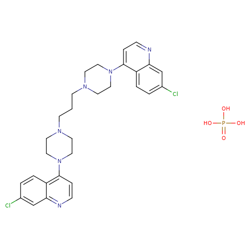 4,4'-(1,3-Propanediyldi-4,1-piperazinediyl)bis(7-chloroquinoline) phosphate