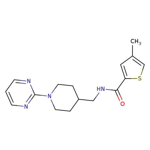 4-methyl-N-{[1-(pyrimidin-2-yl)piperidin-4-yl]methyl}thiophene-2-carboxamide