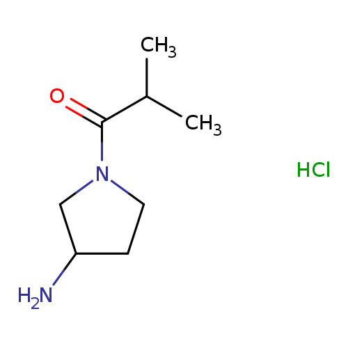 1-(3-aminopyrrolidin-1-yl)-2-methylpropan-1-one hydrochloride
