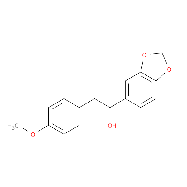 1-(1,3-dioxaindan-5-yl)-2-(4-methoxyphenyl)ethan-1-ol