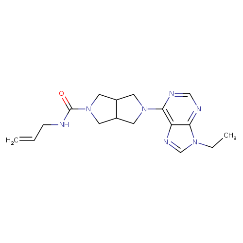 5-(9-ethyl-9H-purin-6-yl)-N-(prop-2-en-1-yl)-octahydropyrrolo[3,4-c]pyrrole-2-carboxamide