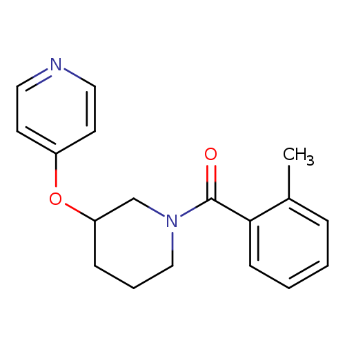 4-{[1-(2-methylbenzoyl)piperidin-3-yl]oxy}pyridine